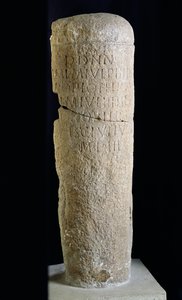 Milliary boundary column, from the Roman way between Dijon and Bordeaux, 244-249 by Roman